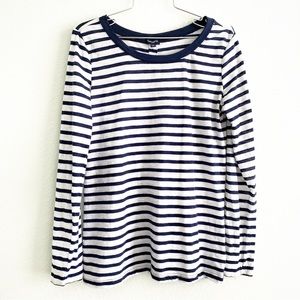 SPLENDID classic stripe long sleeve shirt top Large stripes french style